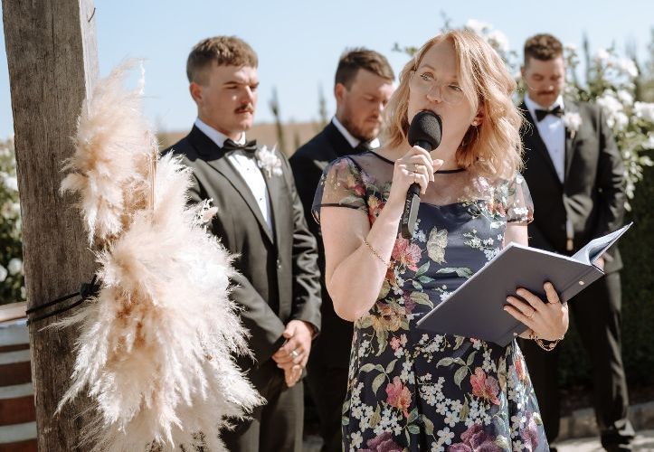 Torri and Josh - at the alter
